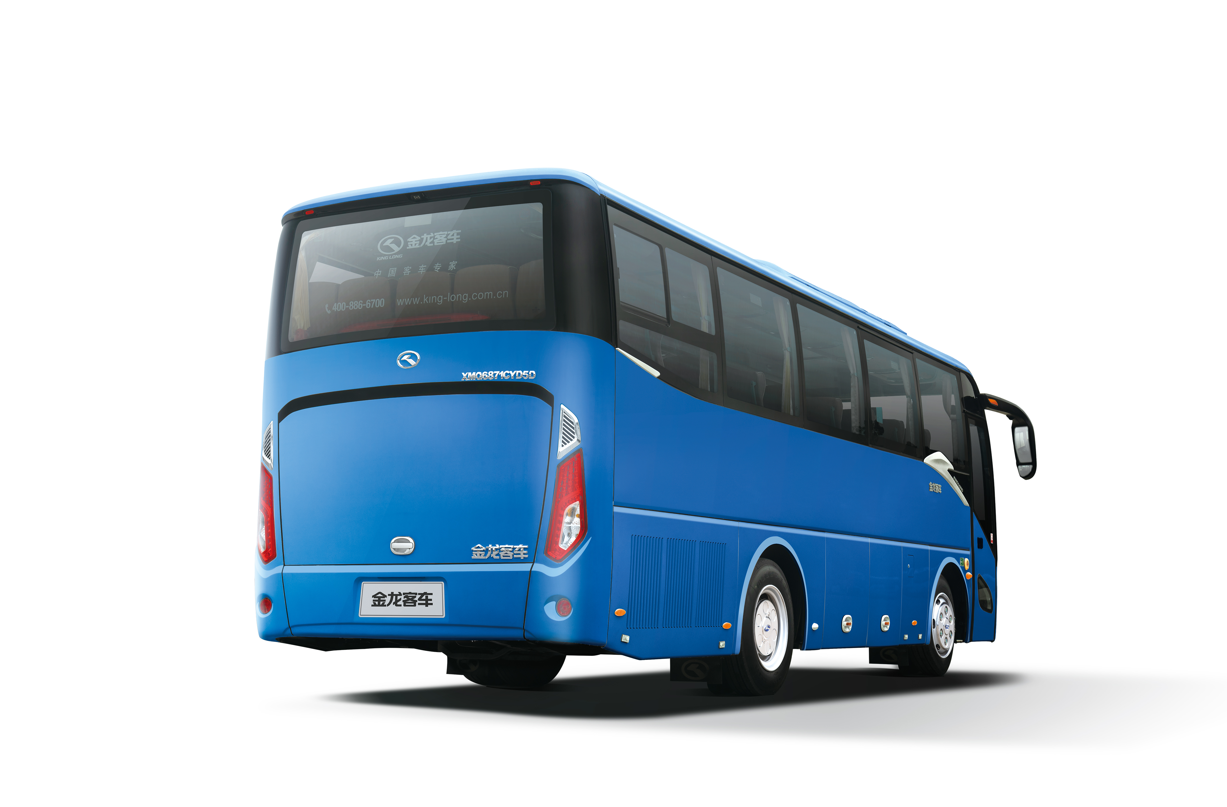 Rear View of XMQ6871 Model King Long Coach