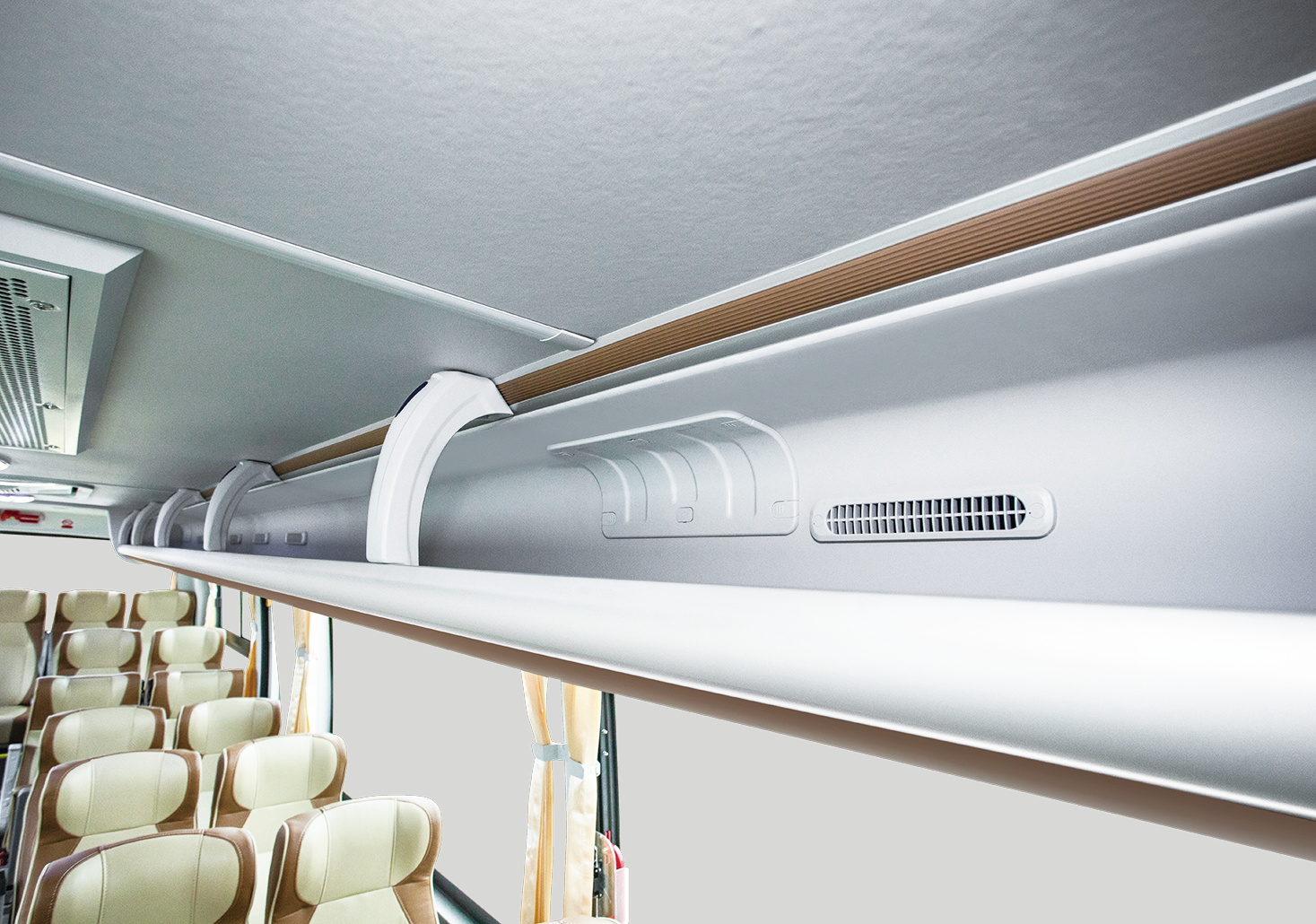 Staff Bus Storage Compartments