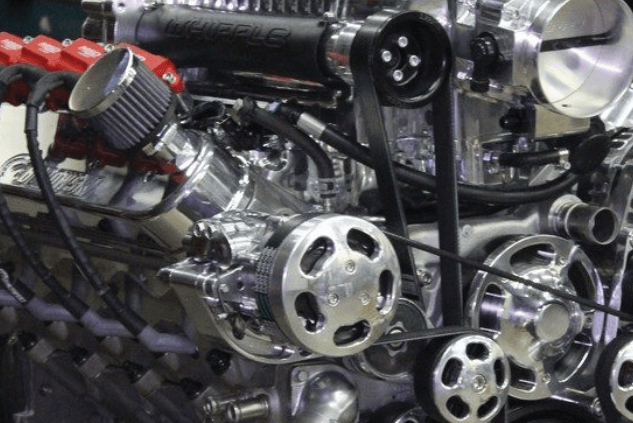 Bus Engine Highlighting Complex Machinery