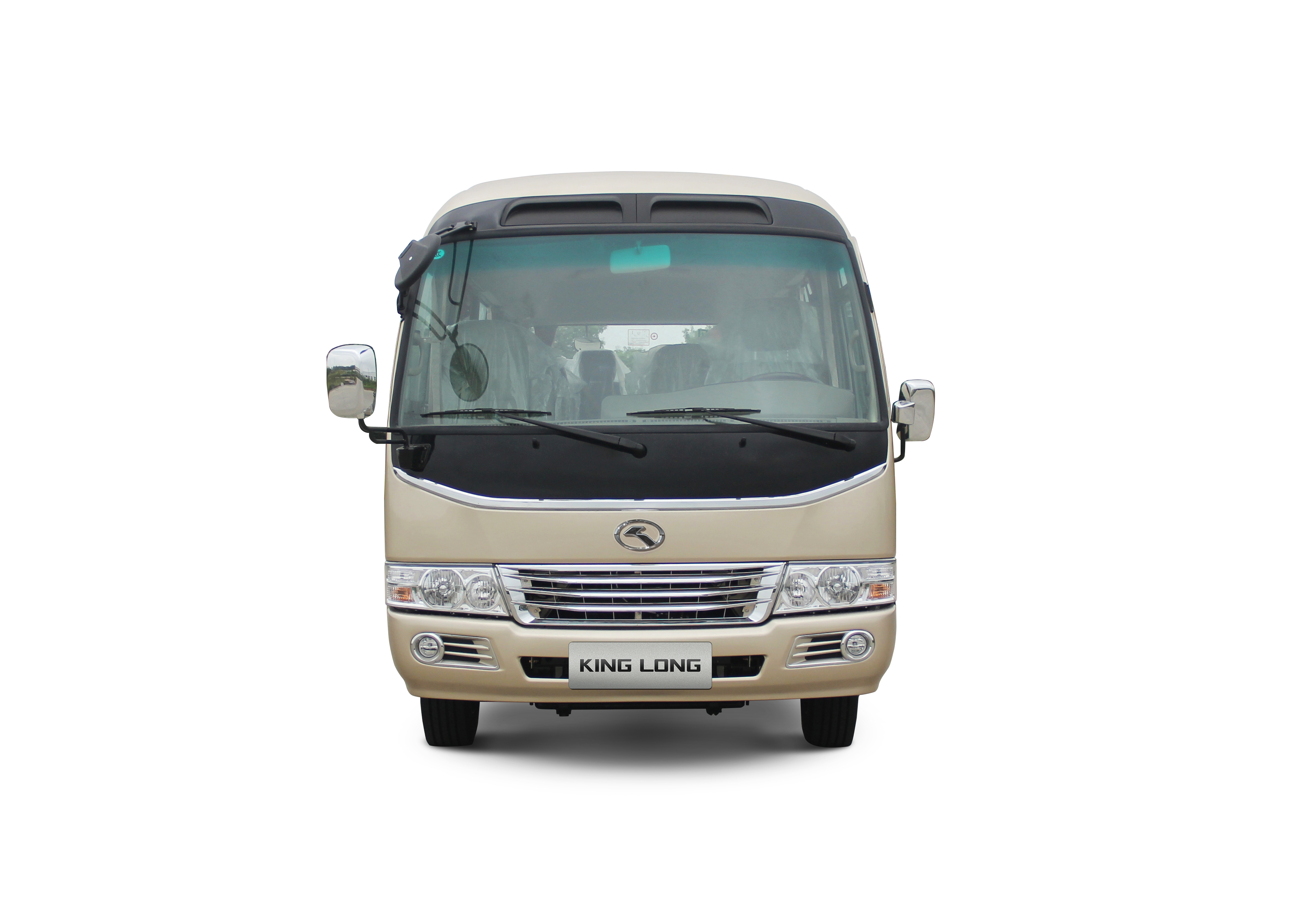 Front view of Small King Long bus