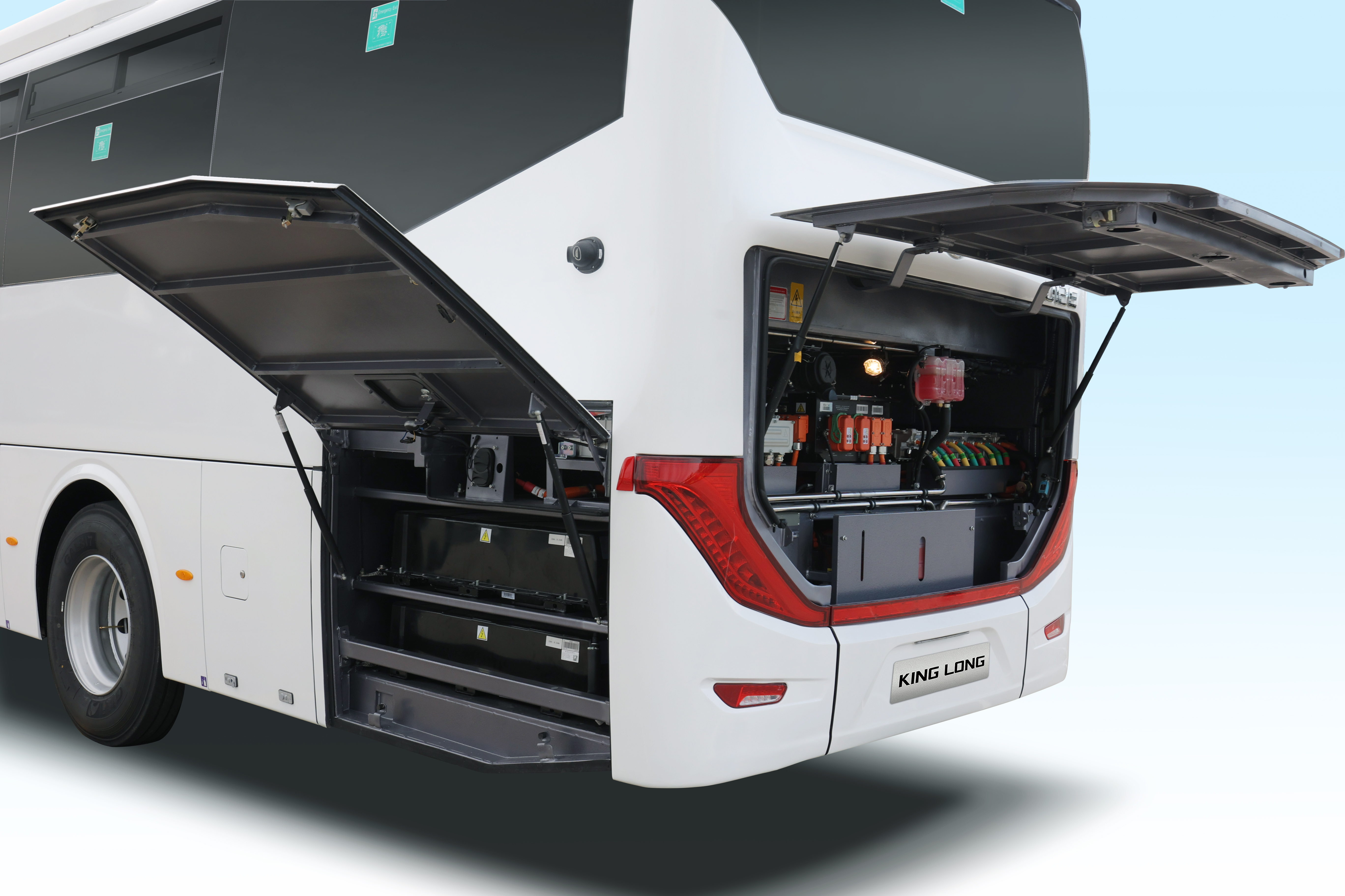 Staff Bus Storage Compartments